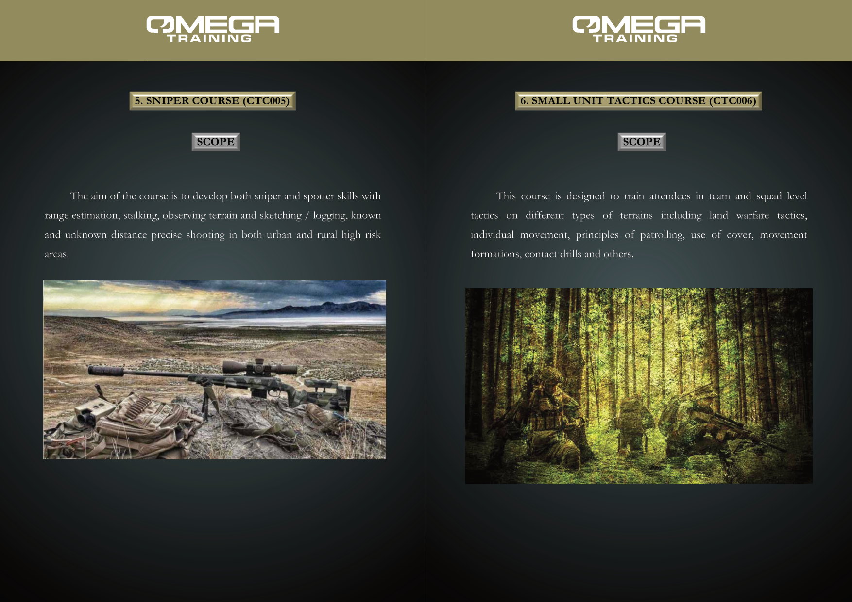 Omega Training Programs